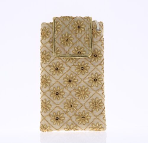 Designer Purse Mobile Cover with Hook - Gold Color